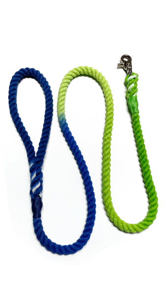 Rope Lead Peacock Feathers