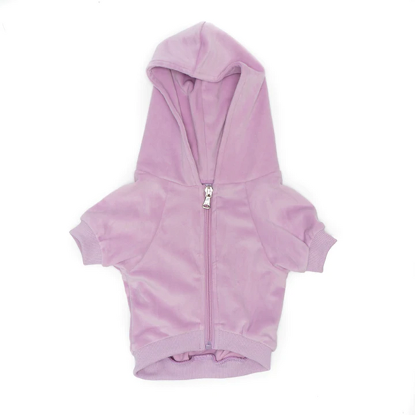 Hoodie Lilac Velour